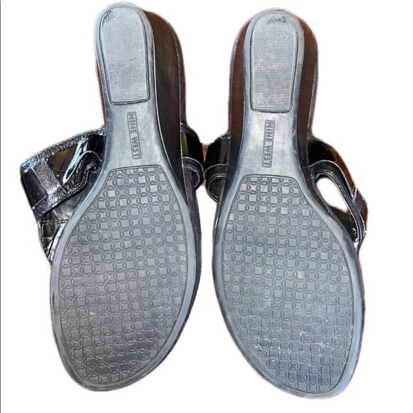 Nine West Black Size 8 1/2 Sandals - Picture 2 of 7